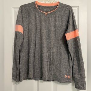 Under Armour Gray Long Sleeve Shirt, Size Small